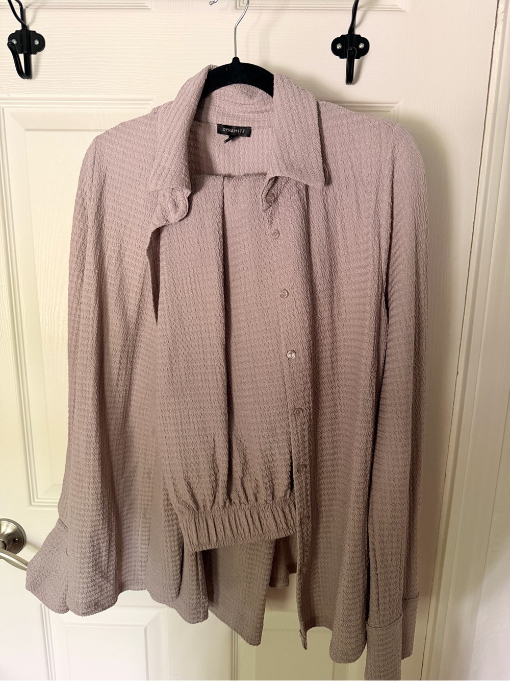 Dynamite Textured Button-Down set